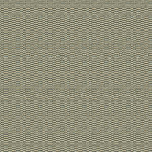 Fabric swatch of a stain resistant weave fabric with a broken stripe design in blue colours