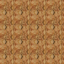 Brown velvet fabric with a vintage kilim inspired design and stain resistant finish