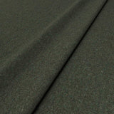 Sample of a green woven fabric in recycled wool.