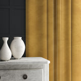 Gold eco velvet curtain