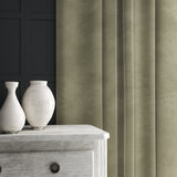 Grey eco velvet curtain