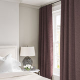 Curtain in a boucle fabric in Heather