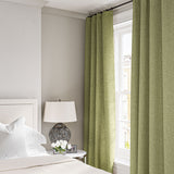 Curtain in a boucle fabric in Peridot