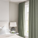 Curtain in a boucle fabric in Sea Salt