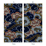 Inspired by a Japanese kimono, this designer wallpaper features an enchanting pattern of large abstract clouds. 