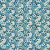 Sample of a stylish abstract wallpaper featuring dramatic, undulating waves.